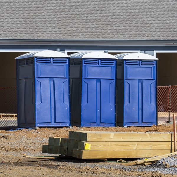 what is the expected delivery and pickup timeframe for the portable toilets in Hayward MN